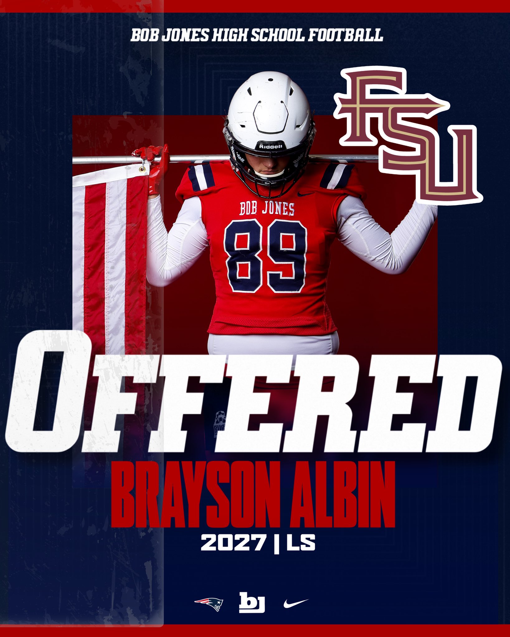 Brayson Albin Florida State Offer Graphic